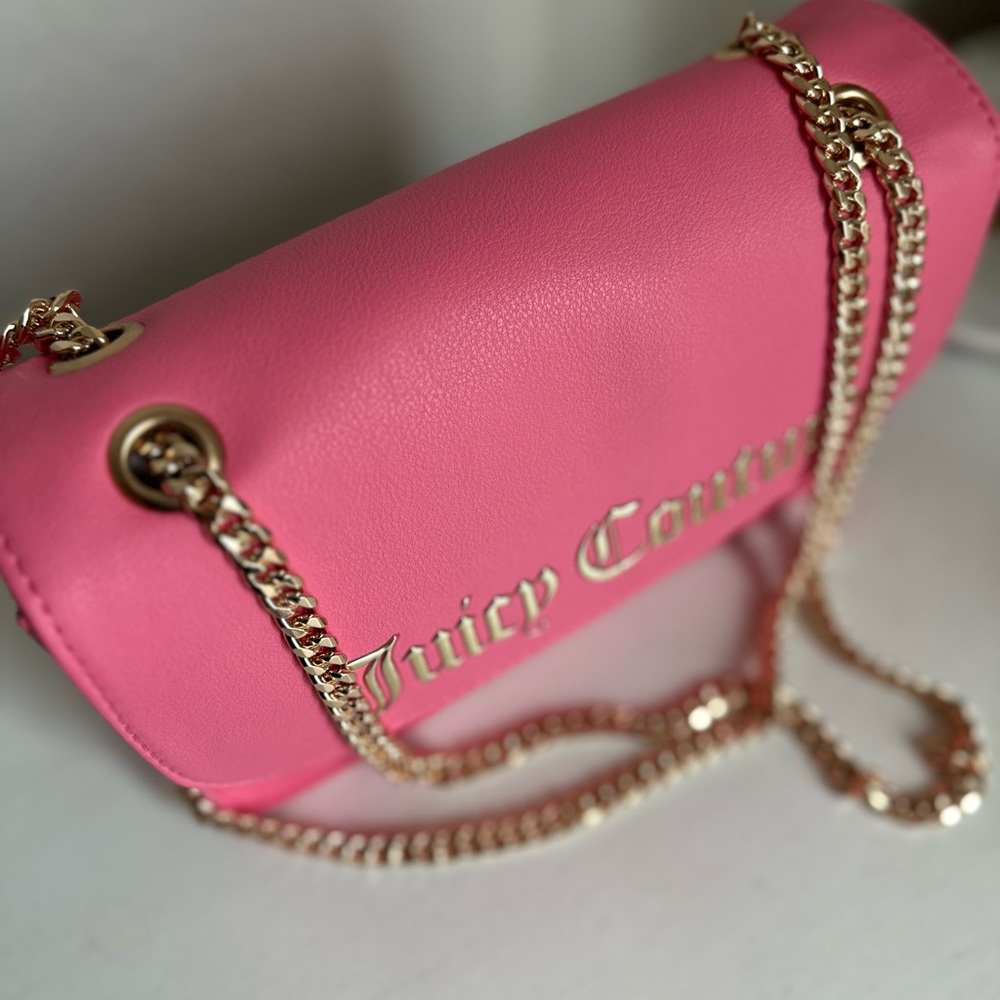 Juicy Couture Pink and Gold Crossbody - Picture 3 of 5